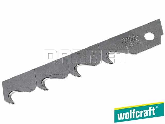 Ostrza odłamywane haczykowe, 4 segmenty, szerokość ostrza: 18 mm - 5 sztuk - WOLFCRAFT WF4179000