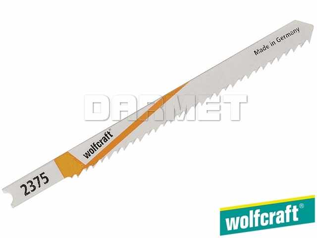 Brzeszczoty do wyrzynarek z trzpieniem "U", do drewna i tworzyw sztucznych, głębokość cięcia: 30 mm - 2 sztuki - WOLFCRAFT (WF2375000)