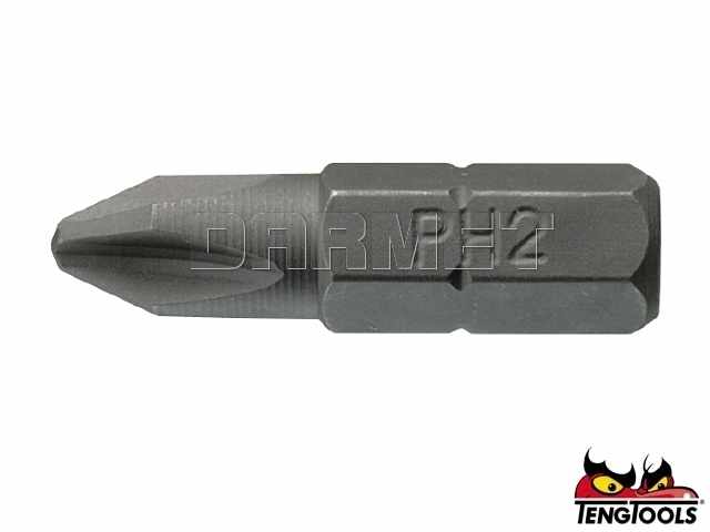 Groty krzyżowe Phillips PH2500310 - PH3 x 25MM - TENGTOOLS (10606-0601)