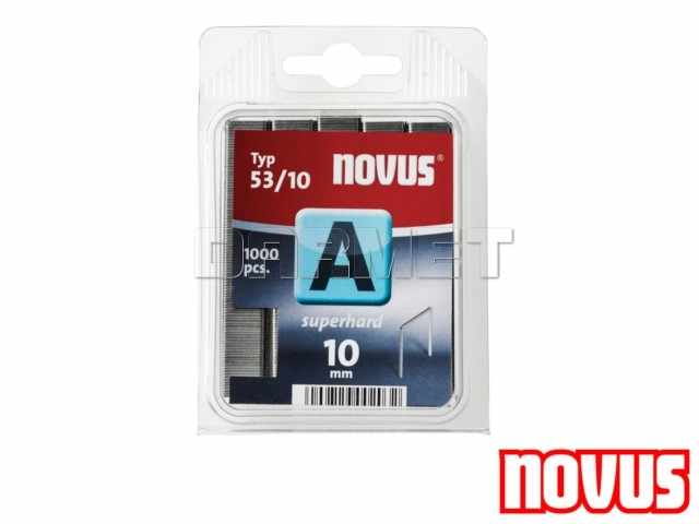 Zszywki tapicerskie typ 53, wymiary: 10 mm x 11,30 mm - 1000 sztuk - NOVUS NV042-0357