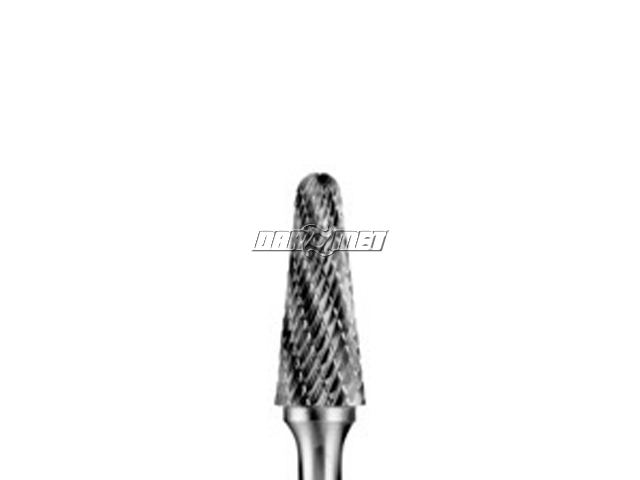 Pilnik obrotowy stożkowy z czołem kulistym KEL, frez do metalu VHM - 16 x 33 mm Hard Line - L163306-DZM-HR