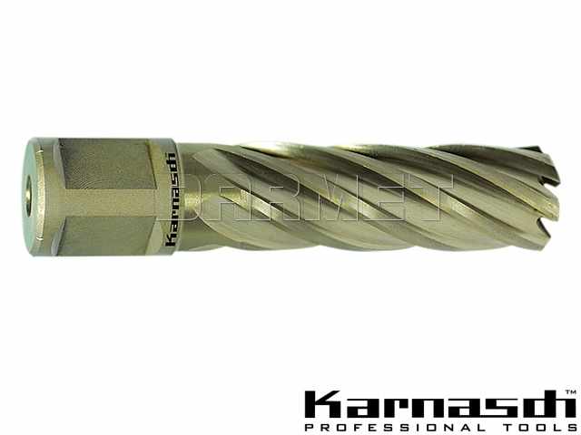 Wiertło koronowe z chwytem Weldon 3/4" | Gold-Line - 26 mm x 55 mm - KARNASCH (20.1270U)