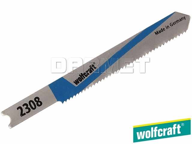 Brzeszczoty do wyrzynarek z trzpieniem "U", do metalu, głębokość cięcia: 1-3 mm - 2 sztuki - WOLFCRAFT (WF2308000)