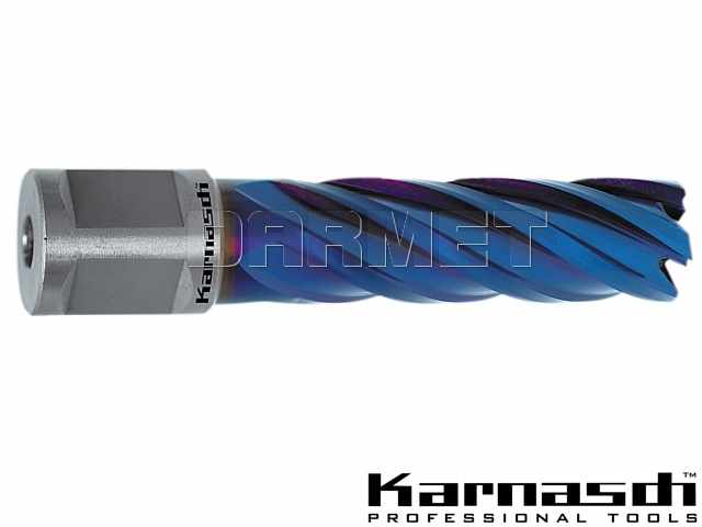 Wiertło koronowe z chwytem Weldon 3/4" | Blue-Line - 26 mm x 55 mm - KARNASCH (20.1313)