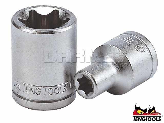 Nasadka 3/8" do łbów z chwytem zewnętrznym wg systemu TORX, M380710-C - E10 x 28MM - TENGTOOLS (10169-0105)