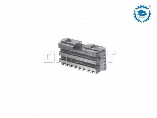 Szczęki podstawowe z podwójnymi prowadnicami (komplet) 315 mm, do uchwytów 3202, 3203, 3-szczękowe - BISON-BIAL (398533840700)