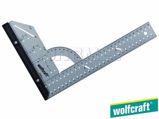 Kątownik stalowy uniwersalny | 200 x 300 mm | przyrząd stolarski  - WOLFCRAFT WF5205000