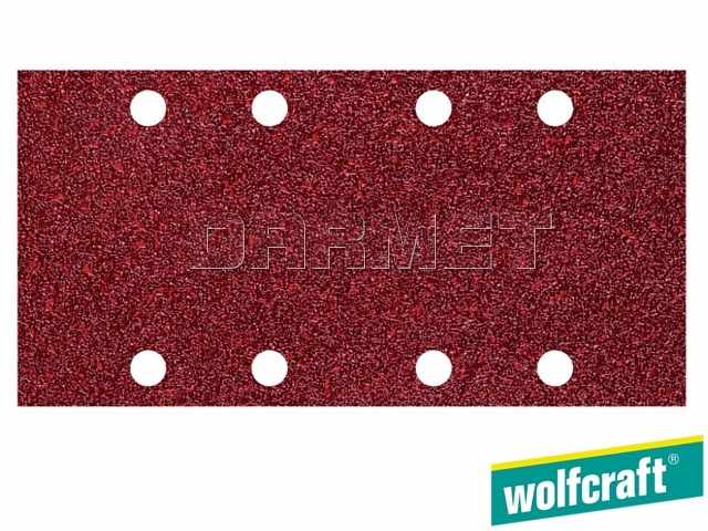 Pasek szlifierski samoprzyczepny, granulacja: 40, 80, 120, wymiary: 93 mm x 185 mm - 10 sztuk - WOLFCRAFT WF1762000