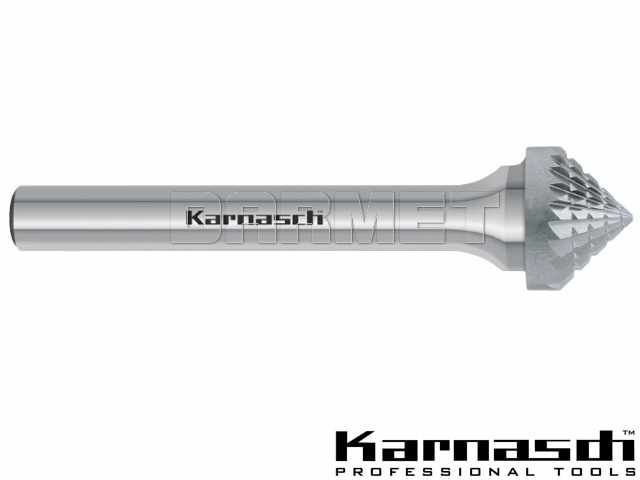 Pilnik obrotowy pogłębiacz stożkowy 90° KSK, frez do metalu - 12 x 7MM, długość 55MM, chwyt 6MM - KARNASCH (113111-020)