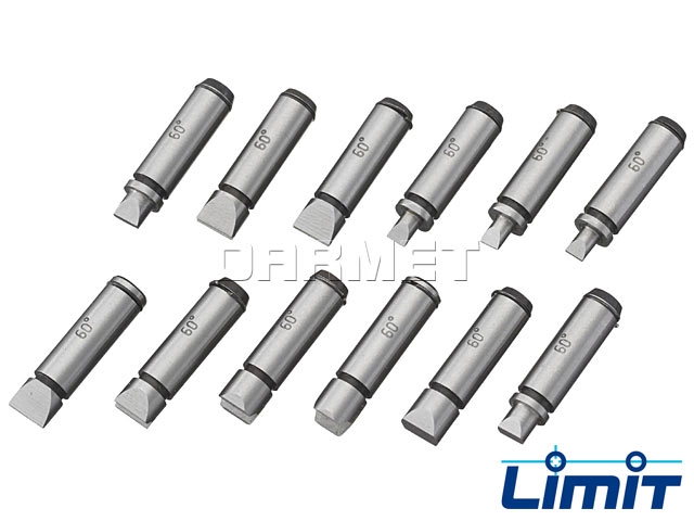 Zestaw 6 par końcówek pomiarowych do mikrometru do gwintów 60° - Limit 132720202