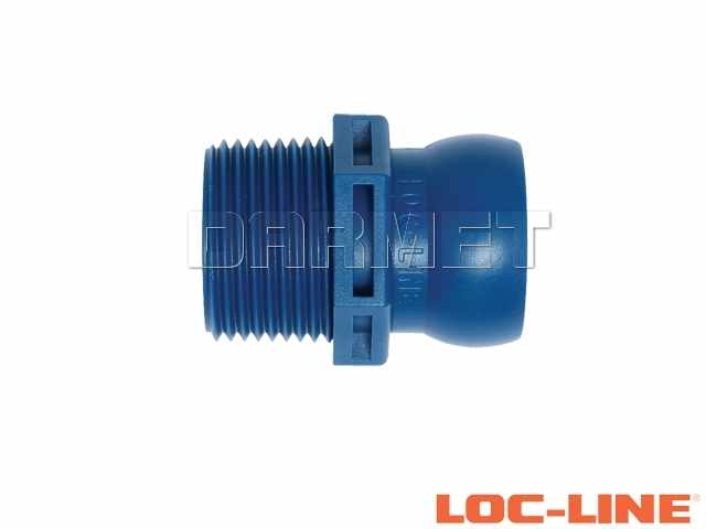 Segment z gwintem zewnętrznym BSPT 3/4", system 3/4" - LOC-LINE (69549.1)