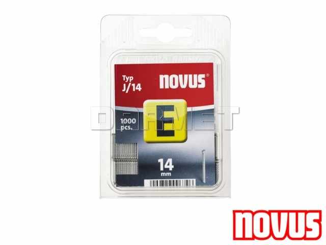 Gwoździe tapicerskie typ J, wymiary: 14 mm x 2 mm - 1000 sztuk - NOVUS NV044-0073