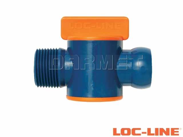 Zawór z gwintem zewnętrznym NPT 3/4", system 3/4" - LOC-LINE (69556.1)