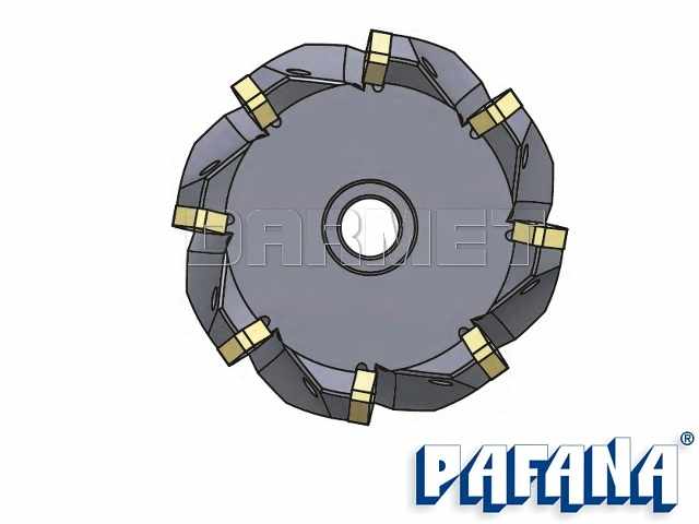 Frez składany nasadzany 63 mm czołowy | 7-ostrzowy - R654.21-063RP10 - PAFANA