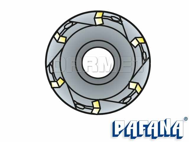 Frez składany nasadzany 125 mm czołowy | 7-ostrzowy - R646.22-125 - PAFANA