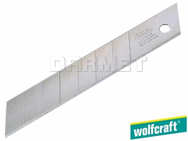 Profesjonalne ostrza odłamywane, 14 segmentów, szerokość ostrza: 18 mm - 5 sztuk - WOLFCRAFT WF4182000