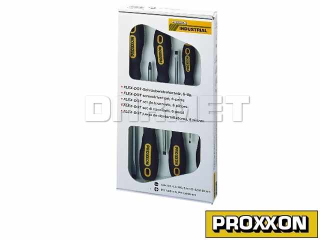 Zestaw wkrętaków FLEX-DOT, imbusowe - 6 sztuk - PROXXON (PR22642)