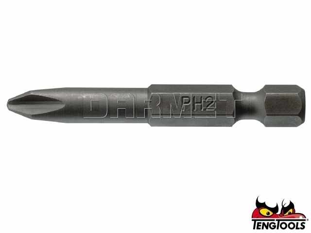 Groty przedłużone krzyżowe Phillips PH7000202 - PH2 x 70MM - TENGTOOLS (10607-0501)