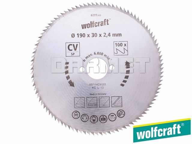 Piła tarczowa 140 x 12,75 mm do pilarek ręcznych | 100 zębów | seria niebieska - WOLFCRAFT WF6258000