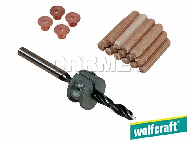 Zestaw do połączeń kołkowych o średnicy 6 mm, 31 elementów - WOLFCRAFT (WF2916000)