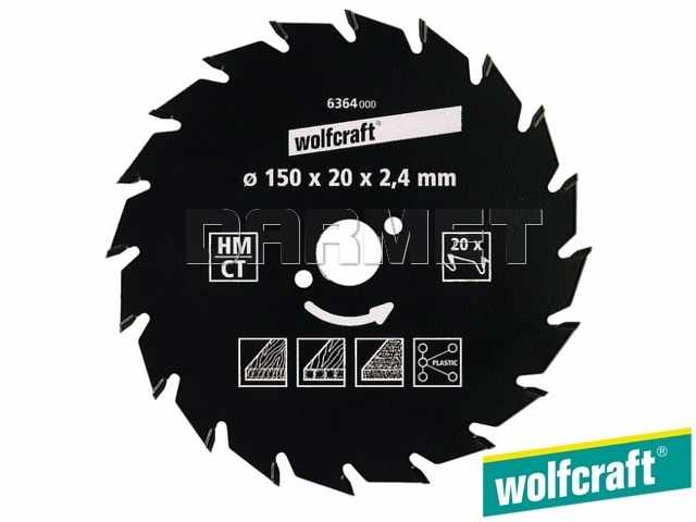 Piła tarczowa 127 x 12,75 mm do pilarek ręcznych | 18 zębów | seria zielona - WOLFCRAFT WF6355000