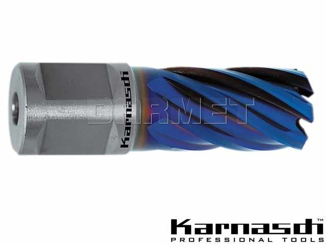 Wiertło koronowe z chwytem Weldon 3/4" | Blue-Line Pro - 16 mm x 30 mm - KARNASCH (20.1284)