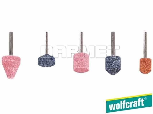 Zestaw ceramicznych kamieni szlifierskich, 5 sztuk - WOLFCRAFT WF2142000