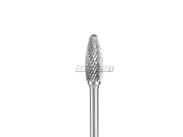 Pilnik obrotowy płomykowy, frez do metalu VHM - 6 x 18 mm Standard Line - H061806-DZ