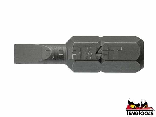 Groty płaskie FL2508B03 - 0,8 x 5,5 x 25 mm, 3 sztuki - TENGTOOLS (10604-0405)