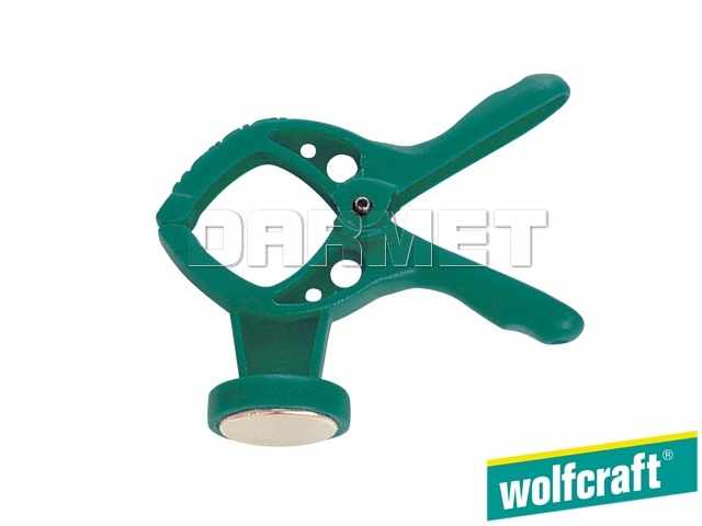 Ścisk sprężynowy z magnesem Microfix XS  zakres zacisku - 15 mm - WOLFCRAFT (WF3010000)