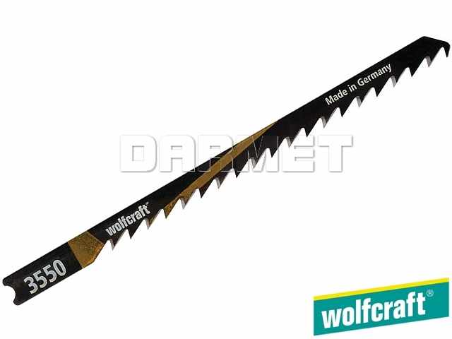 Brzeszczoty do wyrzynarek z trzpieniem "U", do drewna, głębokość cięcia: 50 mm - 2 sztuki - WOLFCRAFT (WF3550000)