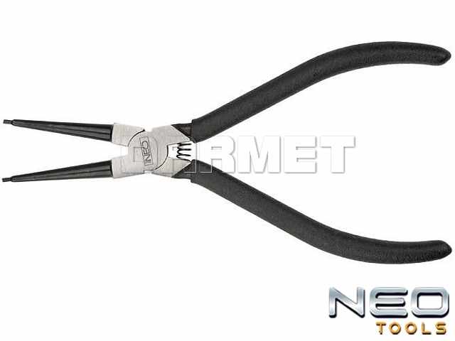 Szczypce do pierścieni osadczych wewnętrznych, proste, długość: 180MM - NEO TOOLS (01-043)