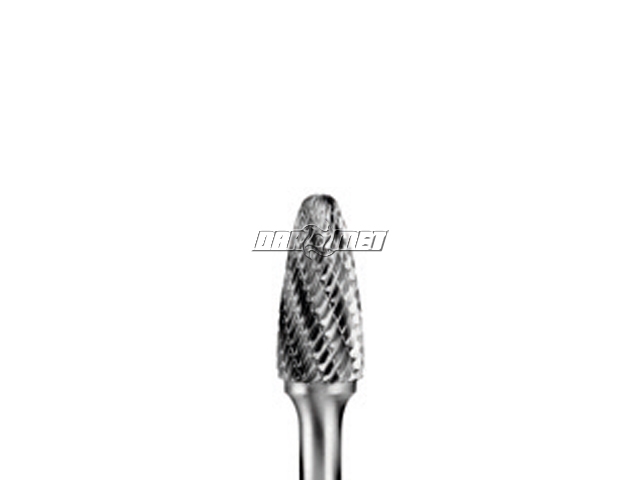 Pilnik obrotowy łukowy z czołem kulistym RBF, frez do metalu VHM - 10 x 20 mm Hard Line - F102006-DZM-HR