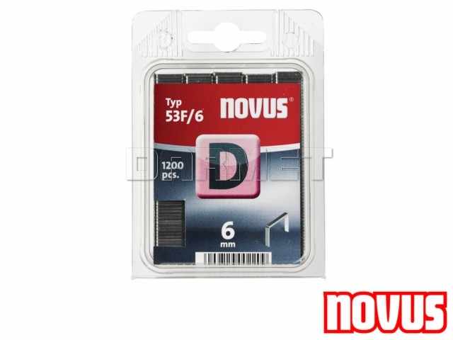 Zszywki tapicerskie typ 53F, wymiary: 6 mm x 11,30 mm - 1200 sztuk - NOVUS NV042-0374