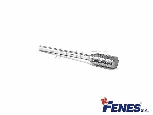 Pilnik obrotowy walcowy ZYA | frez do metalu 10x20 mm | chwyt 6 mm | długość 65 MM - FENES 0641-500-000-100