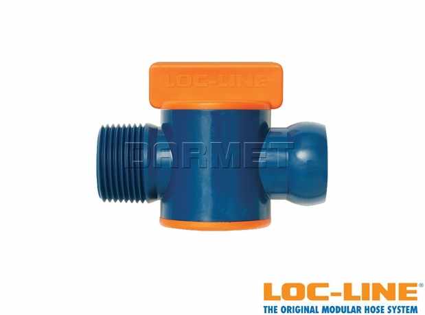 2 zawory z gwintem zewnętrznym NPT 3/4", system 3/4" - LOC-LINE (61516)