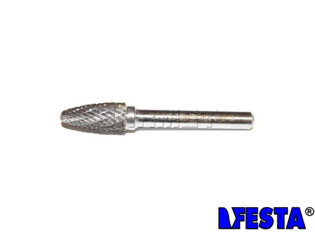 Pilnik obrotowy łukowy z czołem kulistym RBF | frez do metalu | 12MM x 25MM | chwyt 6MM | długość 65MM - FESTA