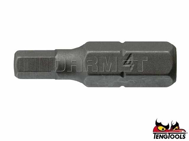 Groty do gniazd sześciokątnych HEX2500303 - HEX3 x 25MM - TENGTOOLS (10610-0209)