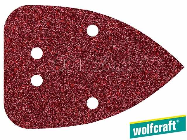 Nakładki ścierne samoprzyczepne, granulacja: 240, rozmiar: 96MM x 136 mm - 10 sztuk - WOLFCRAFT WF1764000