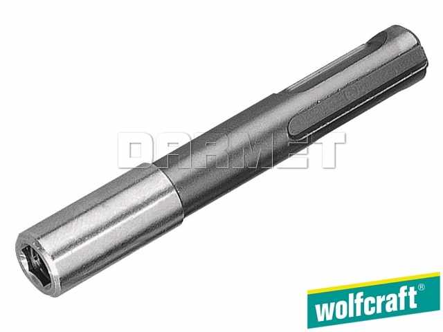 Uchwyt do końcówek z magnesem pierścieniowym i trzpieniem SDS-Plus, gniazdo sześciokątne: 1/4", długość: 80 mm - WOLFCRAFT WF2429000