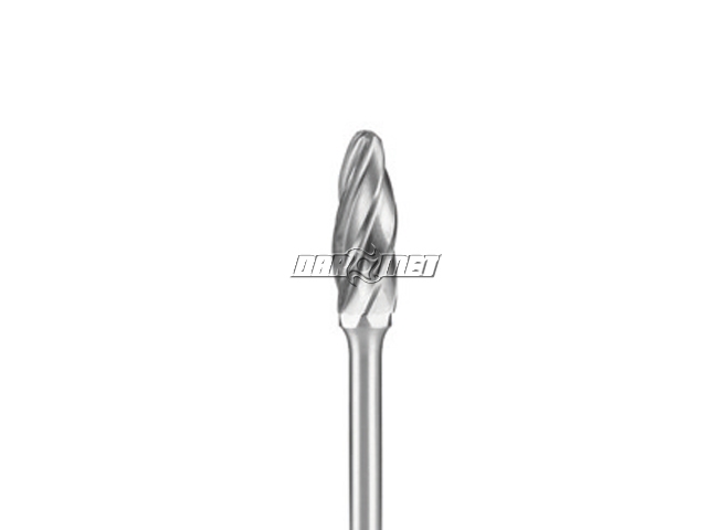 Pilnik obrotowy płomykowy, frez do aluminium i tworzyw sztucznych VHM - 12 x 32 mm Standard Line - H123206-ALU