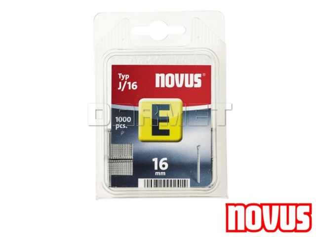 Gwoździe tapicerskie typ J, wymiary: 16 mm x 2 mm - 1000 sztuk - NOVUS NV044-0063