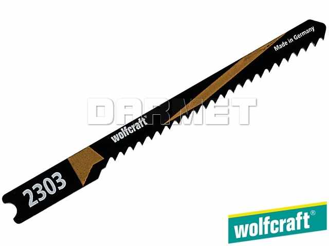 Brzeszczoty do wyrzynarek z trzpieniem "U", do drewna i tworzyw sztucznych, głębokość cięcia: 20 mm - 2 sztuki - WOLFCRAFT (WF2303000)