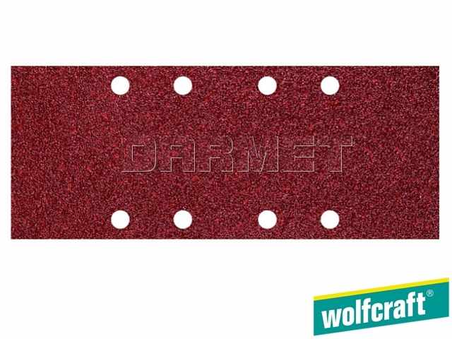 Pasek szlifierski samoprzyczepny, granulacja: 40, wymiary: 93 mm x 230 mm - 5 sztuk - WOLFCRAFT WF1961000