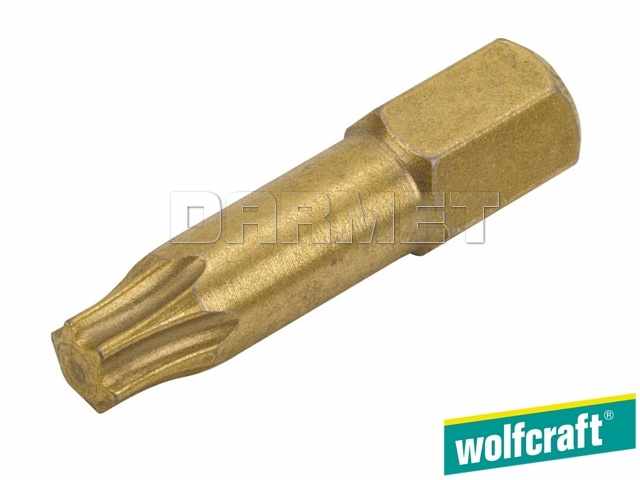 Końcówka wkrętaka TORX z pokryciem diamentowym, długość: 25 mm, rozmiar: TX15 - WOLFCRAFT WF1297000