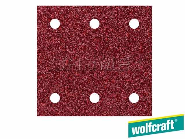 Pasek szlifierski samoprzyczepny, granulacja: 60, 120, 240, wymiary: 100 mm x 115 mm - 10 sztuk - WOLFCRAFT WF1761000