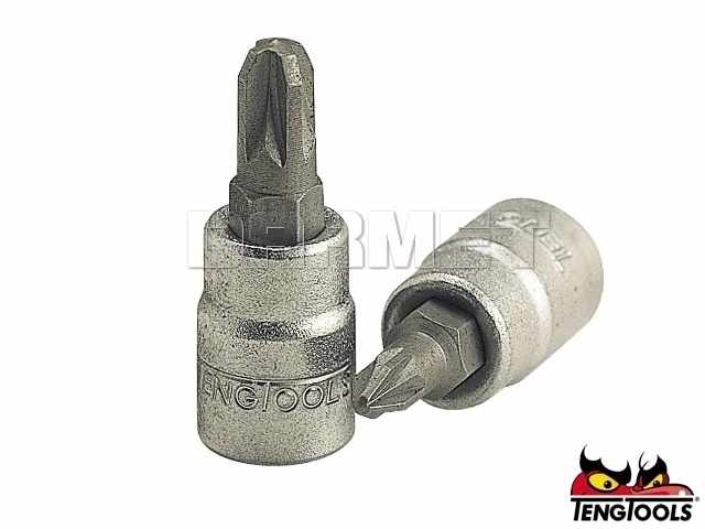 Nasadka wkrętakowa 1/4" do nacięć krzyżowych Pozidriv, M141601-C - PZ1 x 32MM - TENGTOOLS (6835-0107)