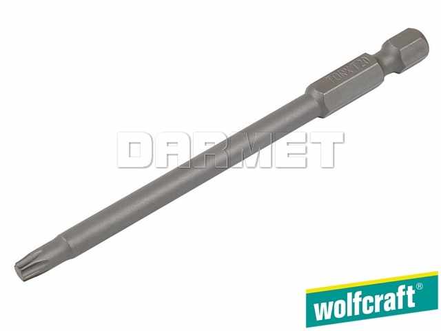 Końcówka wkrętaka TORX, bardzo długa, długość: 89 mm, rozmiar: TX10 - WOLFCRAFT WF1247000