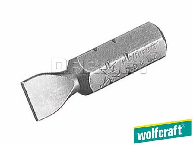 Końcówki płaskie, długość: 25 mm - 3 sztuki - WOLFCRAFT WF1338000