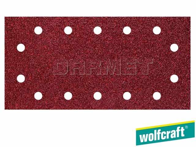 Pasek szlifierski samoprzyczepny, granulacja: 120, wymiary: 115 mm x 230 mm - 5 sztuk - WOLFCRAFT WF3185000